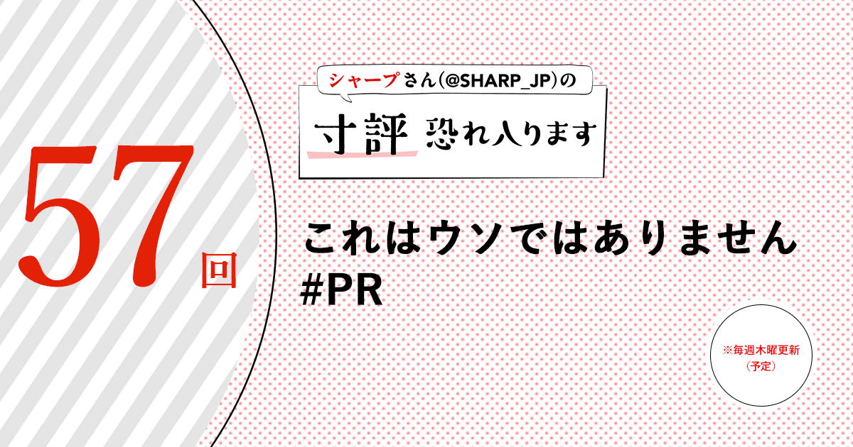 これはウソではありません #PR